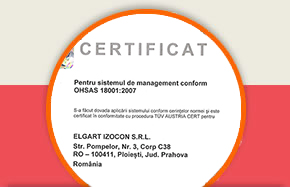OHSAS 18001-2007 certificat